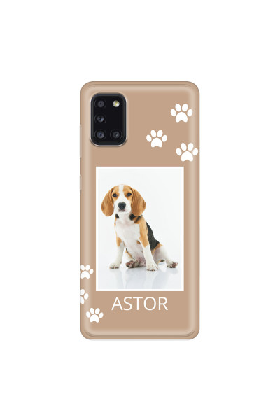 SAMSUNG - Galaxy A31 - Soft Clear Case - Puppy