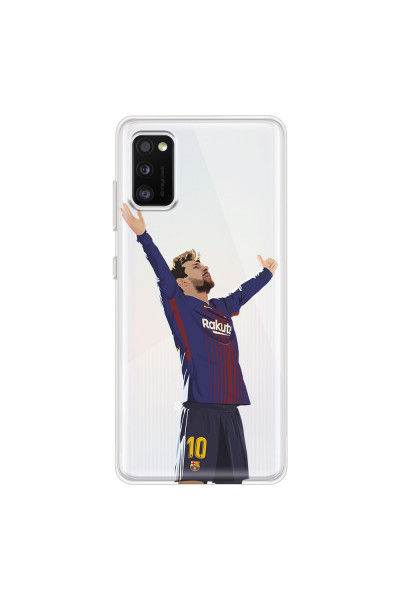 SAMSUNG - Galaxy A41 - Soft Clear Case - For Barcelona Fans