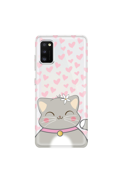 SAMSUNG - Galaxy A41 - Soft Clear Case - Kitty