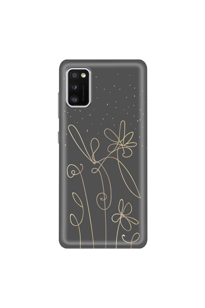SAMSUNG - Galaxy A41 - Soft Clear Case - Midnight Flowers