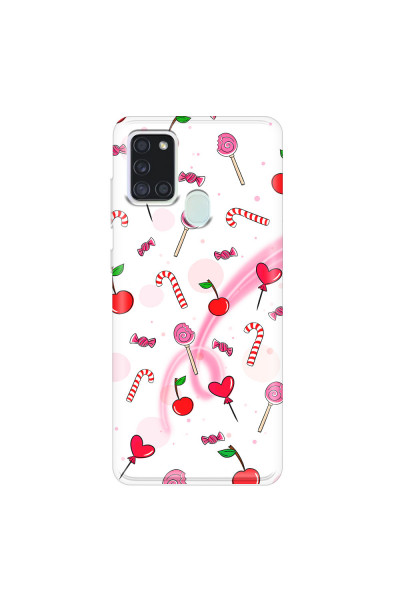 SAMSUNG - Galaxy A21S - Soft Clear Case - Candy White