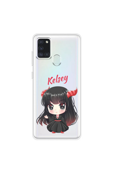 SAMSUNG - Galaxy A21S - Soft Clear Case - Chibi Kelsey