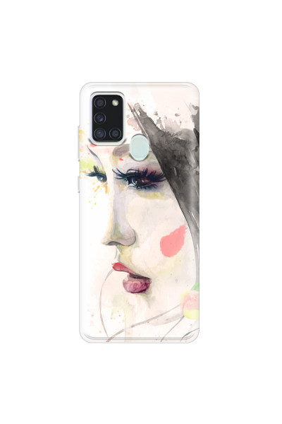 SAMSUNG - Galaxy A21S - Soft Clear Case - Face of a Beauty