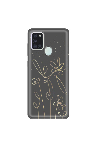 SAMSUNG - Galaxy A21S - Soft Clear Case - Midnight Flowers