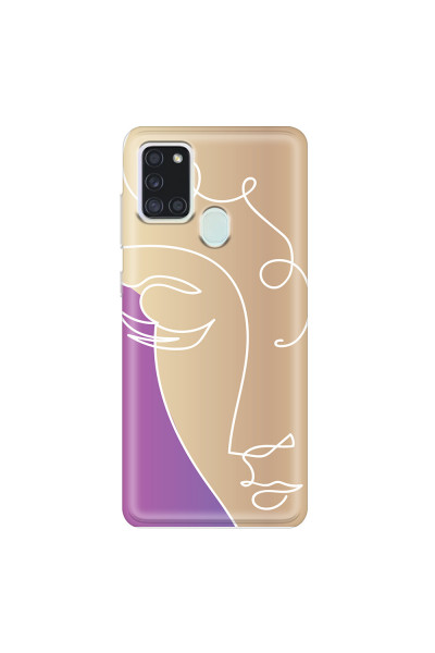 SAMSUNG - Galaxy A21S - Soft Clear Case - Miss Rose Gold