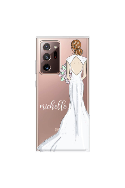SAMSUNG - Galaxy Note20 Ultra - Soft Clear Case - Bride To Be Redhead