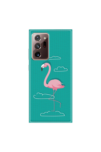 SAMSUNG - Galaxy Note20 Ultra - Soft Clear Case - Cartoon Flamingo