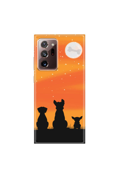 SAMSUNG - Galaxy Note20 Ultra - Soft Clear Case - Dog's Desire Orange Sky