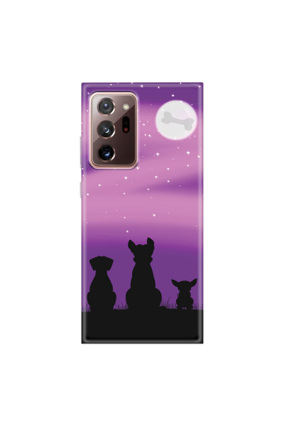 SAMSUNG - Galaxy Note20 Ultra - Soft Clear Case - Dog's Desire Violet Sky