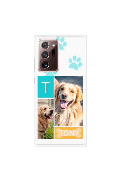 SAMSUNG - Galaxy Note20 Ultra - Soft Clear Case - Dog Collage