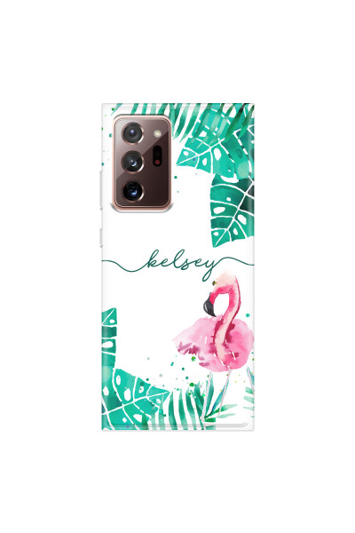 SAMSUNG - Galaxy Note20 Ultra - Soft Clear Case - Flamingo Watercolor