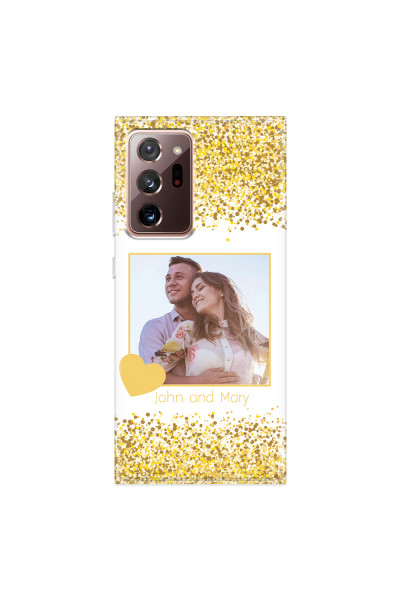 SAMSUNG - Galaxy Note20 Ultra - Soft Clear Case - Gold Memories