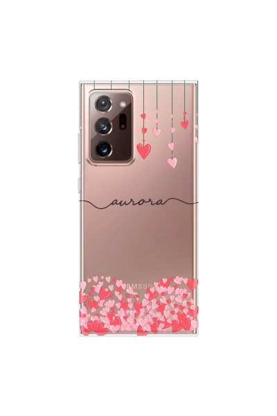 SAMSUNG - Galaxy Note20 Ultra - Soft Clear Case - Love Hearts Strings