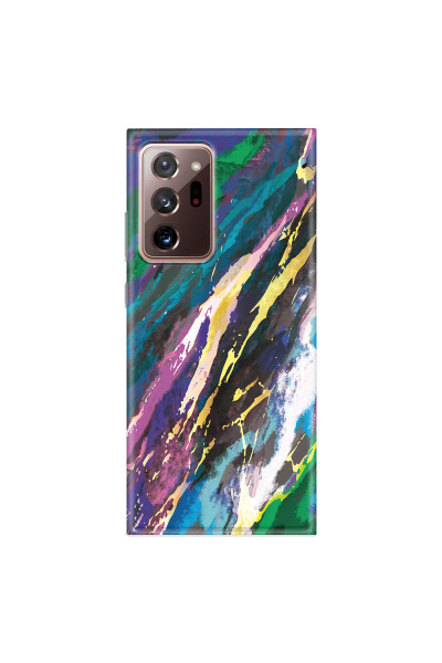 SAMSUNG - Galaxy Note20 Ultra - Soft Clear Case - Marble Emerald Pearl