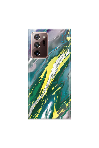 SAMSUNG - Galaxy Note20 Ultra - Soft Clear Case - Marble Rainforest Green
