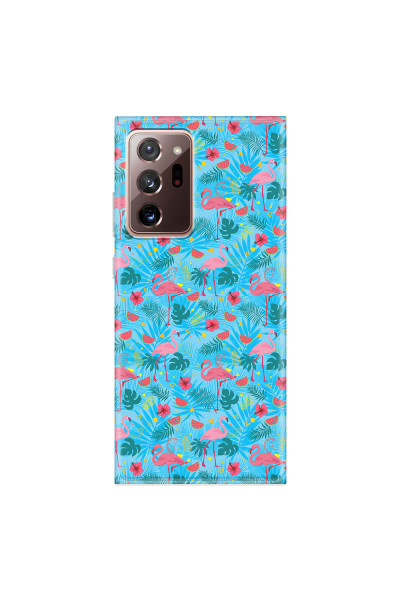 SAMSUNG - Galaxy Note20 Ultra - Soft Clear Case - Tropical Flamingo IV