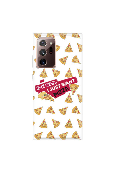 SAMSUNG - Galaxy Note20 Ultra - Soft Clear Case - Want Pizza Men Phone Case