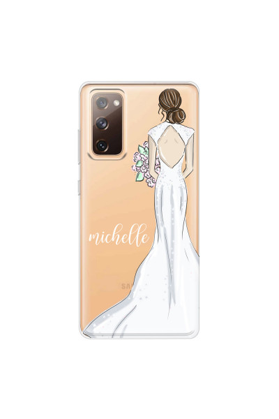SAMSUNG - Galaxy S20 FE - Soft Clear Case - Bride To Be Brunette