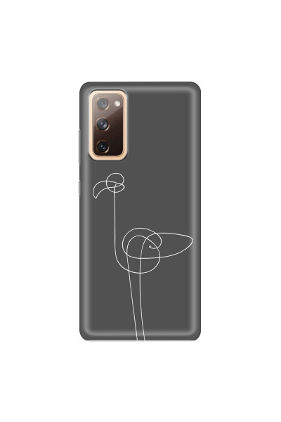 SAMSUNG - Galaxy S20 FE - Soft Clear Case - Flamingo Drawing