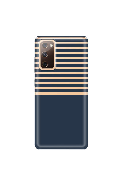 SAMSUNG - Galaxy S20 FE - Soft Clear Case - Life in Blue Stripes