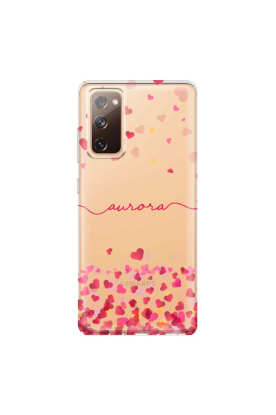 SAMSUNG - Galaxy S20 FE - Soft Clear Case - Scattered Hearts