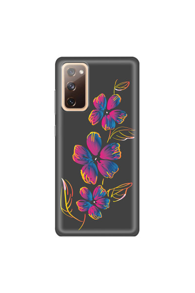 SAMSUNG - Galaxy S20 FE - Soft Clear Case - Spring Flowers In The Dark