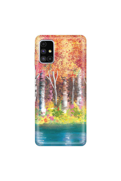 SAMSUNG - Galaxy M51 - Soft Clear Case - Calm Birch Trees
