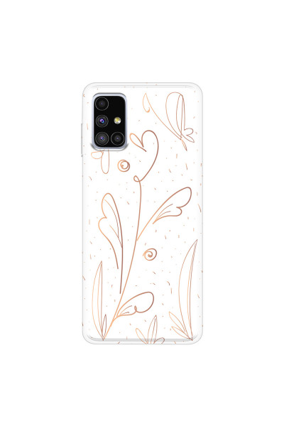 SAMSUNG - Galaxy M51 - Soft Clear Case - Flowers In Style