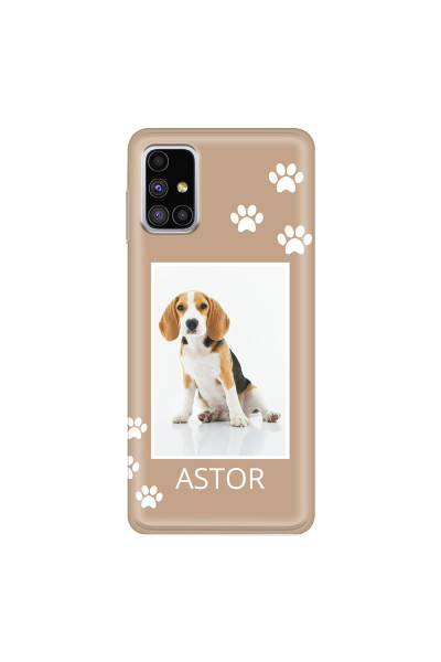 SAMSUNG - Galaxy M51 - Soft Clear Case - Puppy