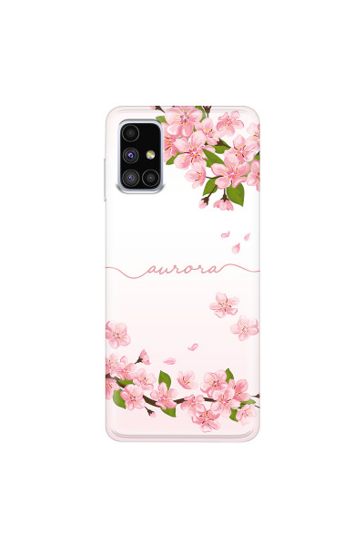 SAMSUNG - Galaxy M51 - Soft Clear Case - Sakura Handwritten