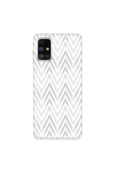 SAMSUNG - Galaxy M51 - Soft Clear Case - Zig Zag Patterns