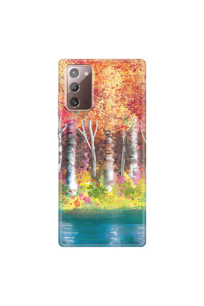 SAMSUNG - Galaxy Note20 - Soft Clear Case - Calm Birch Trees