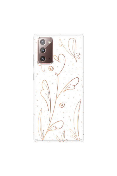 SAMSUNG - Galaxy Note20 - Soft Clear Case - Flowers In Style