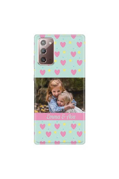 SAMSUNG - Galaxy Note20 - Soft Clear Case - Heart Shaped Photo