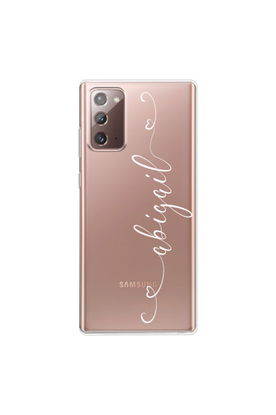 SAMSUNG - Galaxy Note20 - Soft Clear Case - Hearts Handwritten