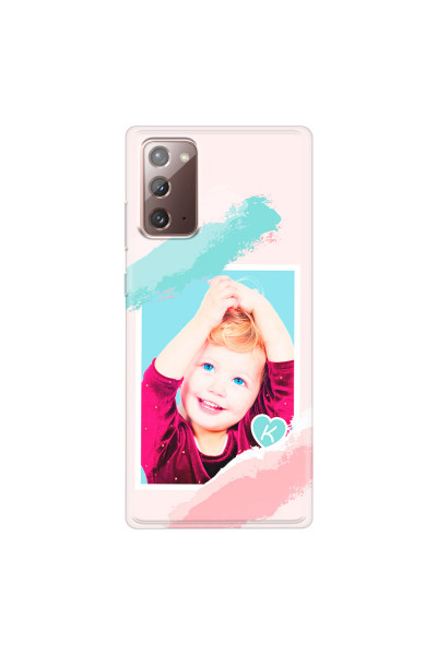 SAMSUNG - Galaxy Note20 - Soft Clear Case - Kids Initial Photo
