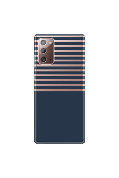 SAMSUNG - Galaxy Note20 - Soft Clear Case - Life in Blue Stripes