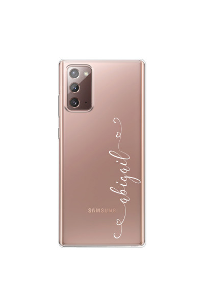 SAMSUNG - Galaxy Note20 - Soft Clear Case - Little Hearts Handwritten