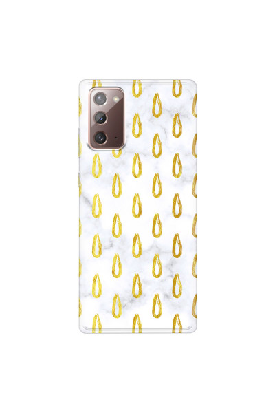SAMSUNG - Galaxy Note20 - Soft Clear Case - Marble Drops