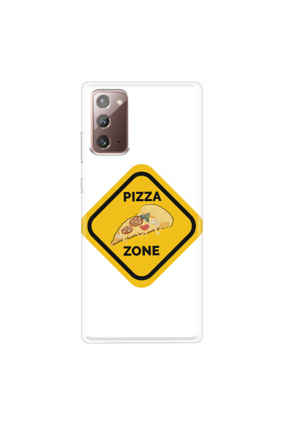 SAMSUNG - Galaxy Note20 - Soft Clear Case - Pizza Zone Phone Case