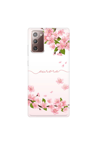 SAMSUNG - Galaxy Note20 - Soft Clear Case - Sakura Handwritten
