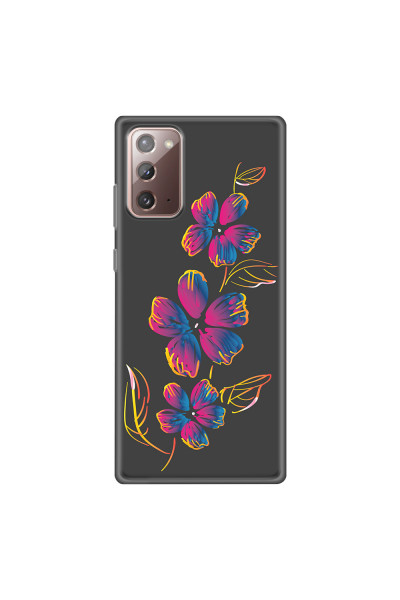 SAMSUNG - Galaxy Note20 - Soft Clear Case - Spring Flowers In The Dark