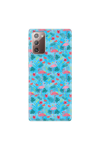 SAMSUNG - Galaxy Note20 - Soft Clear Case - Tropical Flamingo IV