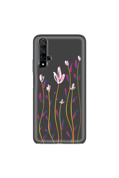 HUAWEI - Nova 5T - Soft Clear Case - Pink Tulips