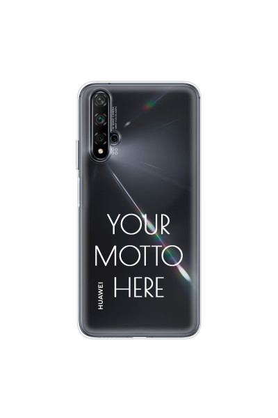 HUAWEI - Nova 5T - Soft Clear Case - Your Motto Here