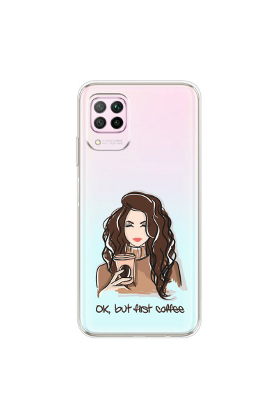 HUAWEI - P40 Lite - Soft Clear Case - But First Coffee