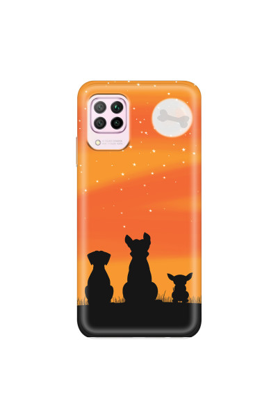 HUAWEI - P40 Lite - Soft Clear Case - Dog's Desire Orange Sky