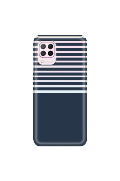 HUAWEI - P40 Lite - Soft Clear Case - Life in Blue Stripes