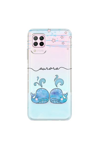 HUAWEI - P40 Lite - Soft Clear Case - Little Whales