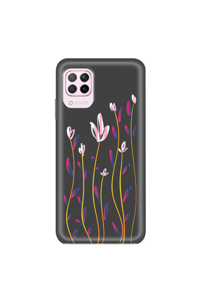 HUAWEI - P40 Lite - Soft Clear Case - Pink Tulips
